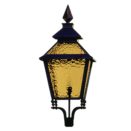 Westal Engsö Stolplykta koppar, 950 x 415 mm, E27 gult katedralglas, Belysning