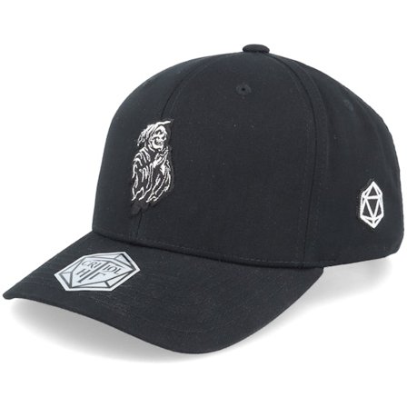 Critiql Hit - Kids Death Reaper Patch Black Adjustable Adjustable Black Cap - @ Hatstore