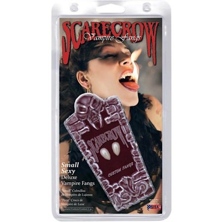 Udklædningstand - Fugleskræmsel - Crocs Love Bite - Med lim - Hvid - One size - Vampir-tema