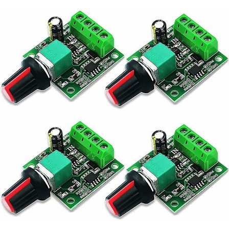 4 st 1,8v 3v 5v 6v 12v 2A PWM-varvtalsregulator DC-motorspänningsregulator, LED-spänningsregulator Dimmer, justerbar kontrollbrytare