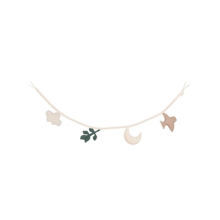 Stoffen slinger voor aan de muur van je babykamer | Moonboon