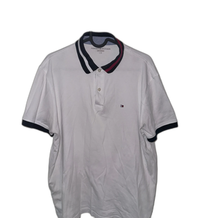 Vit polo t-shirt från Tommy Hilfiger