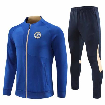 23-24 ny long pull jacka Chelsea vuxen träningsdräkt blue 2XL
