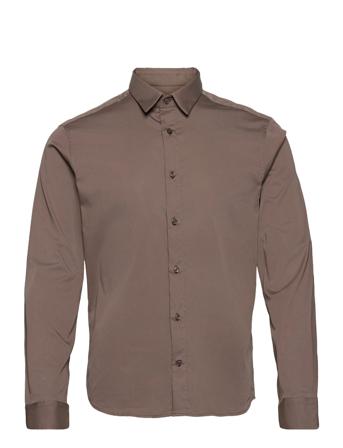 Manny Stretch Shirt Brown Mos Mosh Gallery