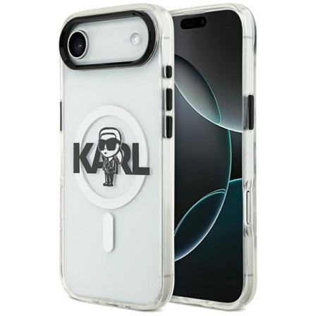 Karl Lagerfeld IML Karl Sketch Logo MagSafe-fodral för iPhone 17 Air - Transparent