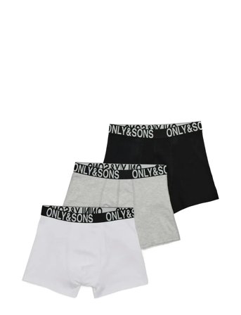 Osjfitz Wb Bold Logo Boxer 3Pk. Acc Noos Patterned ONLY & SONS