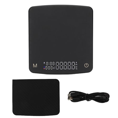 Digital Kaffevægt Genopladelig Køkkenvægt 2 kg 0,1 g Automatisk Timing