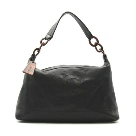 Chanel Vintage Pre-owned CC Shoulder Tas , Zwart , Dames , Maat: ONE Size Vintage Tassen