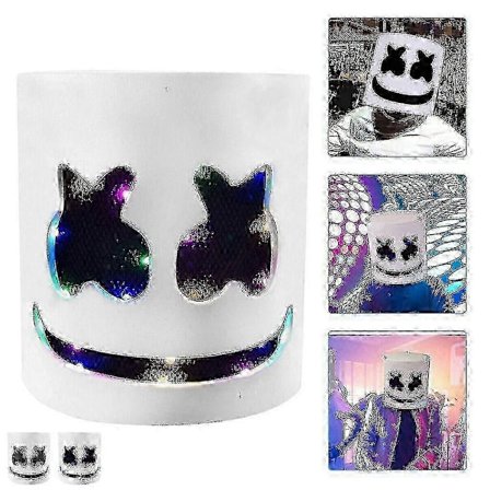 Marshmello Dj Mask Halloween Cosplay Mask E (FMY)