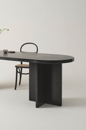 Jotex - Spisebord 80x260 Cm Svart askefinér - CRUZ - Kjøp Spisebord hos Jotex