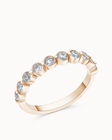 Alliancering Luna Grande 18K Rosaguld - Forlovelsesringe & Vielsesringe hos Vanbruun