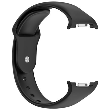 Silikonarmband med spänne för Samsung Watch 8 och Watch 8 Classic - Bekvämt och justerbart Black
