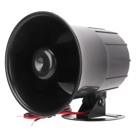 Kablet alarmsirene med brakett 110dB 60° justerbar slagmotstand for heissikkerhet