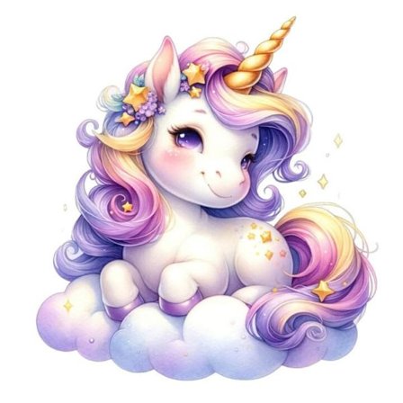 Poster med Enhörning A4