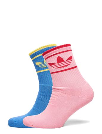 Crew Sock 2Pp Underwear Socks Regular Socks Vaaleanpunainen Adidas Originals