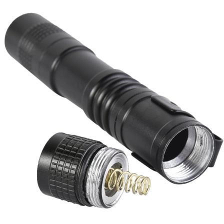 900LM Ultra Slim Bærbar R3 Mini LED Lommelygte Bælte Clip Pen Lys Taktisk Lommelygte(9 CM), 4 Pakke