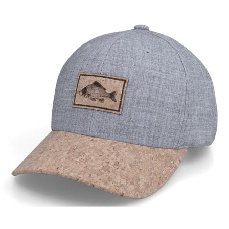 Skillfish - Harmaa adjustable Lippis - Carp Fish Patch Heather Grey/Cork Adjustable @ Hatstore
