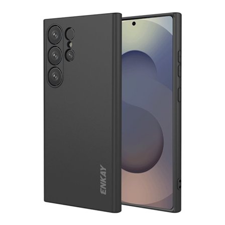 ENKAY Mobilskal till Samsung Galaxy S26 Ultra Silikon - Svart