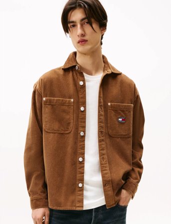 Tommy Jeans Tjm Rlx Washed Cord Shirt Ext - L