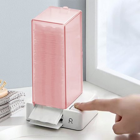 Automatisk Bomulds Holder Tryk Ud Bomuld Firkantet Stativ Dispenser Dr