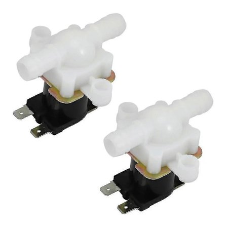 【PP】2x 12V Trykløs Vandudløbs Magnetventil 12mm, 3/8 Tommer