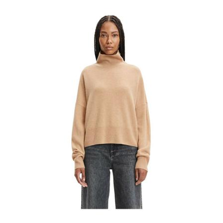 Samsøe Samsøe, Turtleneck pullover Beżowy, Kobieta, Rozmiar: L