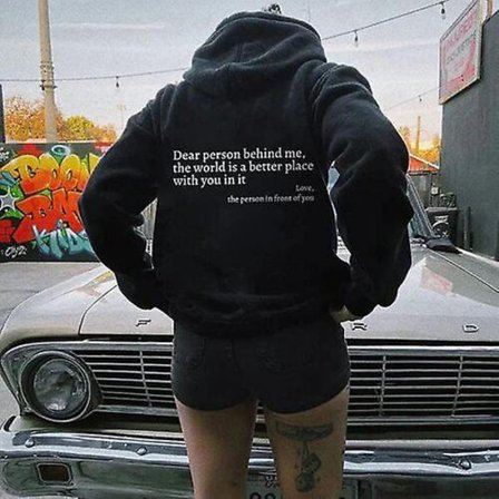 Dear Me Behind Sweatshirt Person Hoodie Person Hoodie,Dear Me Behind Dear S/M/L/XL/XXL/3XL/4XL
