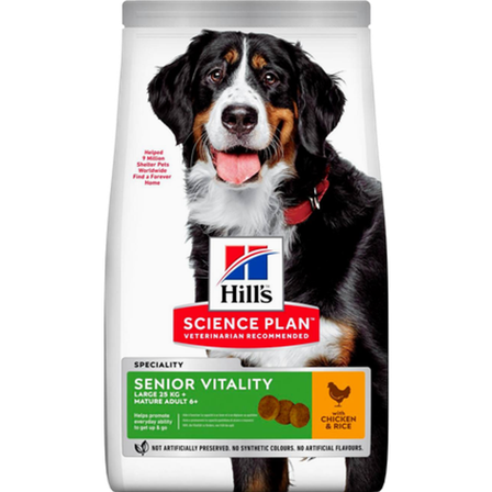 Hills Science Plan - Senior Vitality Large Mature Adult 6+ 14 kg - Hund - Hundefôr & hundemat - Tørrfôr for hund - ZOO.no