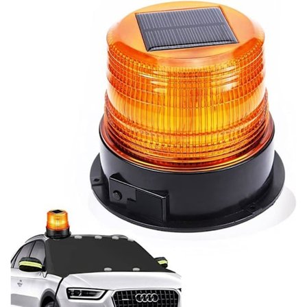 12V Solar USB LED Advarselslys Blinkende Magnet Beacon til Bil Lastbil Super Lys Flere Farver YYV
