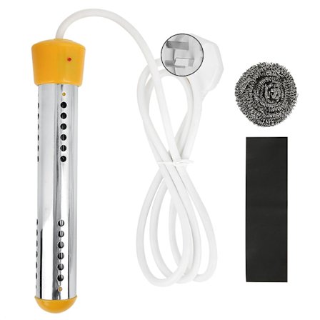 1,5 m 2000W højeffektiv dyppevandsvarmer med beskyttelsesdæksel AU-stik 220-240V gul ikke automatisk slukning
