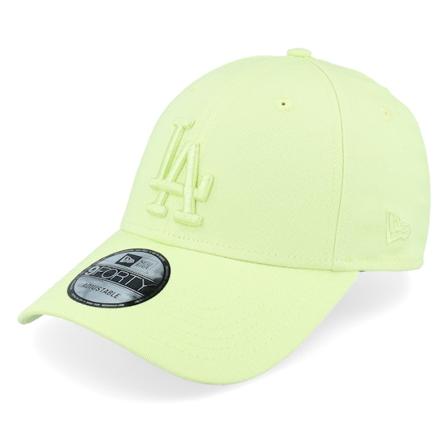 New Era - Los Angeles Dodgers League Essential 9FORTY Neon Light Green Adjustable Adjustable Green Cap - MLB @ Hatstore