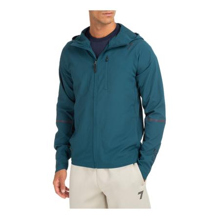 Emporio Armani Ea7, Ventus 7 Hoodie Niebieski, Mężczyzna, Rozmiar: M