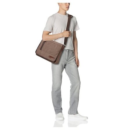 Skulderbagg for menn/brun