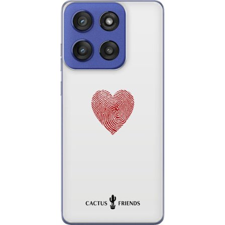 Kompatibelt Mobildeksel til Motorola Edge 60 Stylus Cactus and Friends - Fingerprint Love