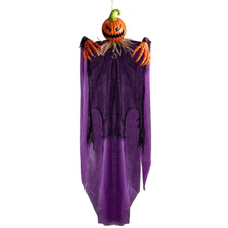 Hængende Græskar Dekoration med Lysende Øjne