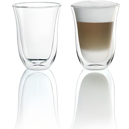 DELONGHI Uppsättning av 2 Latte Macchiato koppar - 22 cl
