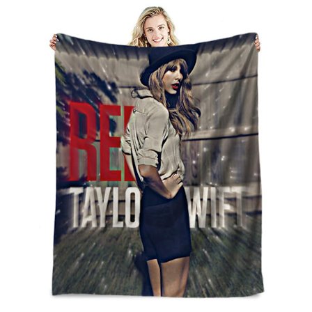 Flanellfilt Digitaltryck Sovfilt för Alla Säsonger