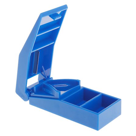 Nyhed til Pille Opbevaringsboks til Etui Medicin Holder Tablet Cutter Spli