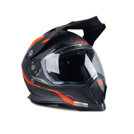 Cască Aventură Just1 J14 Line roșu Fluo XS