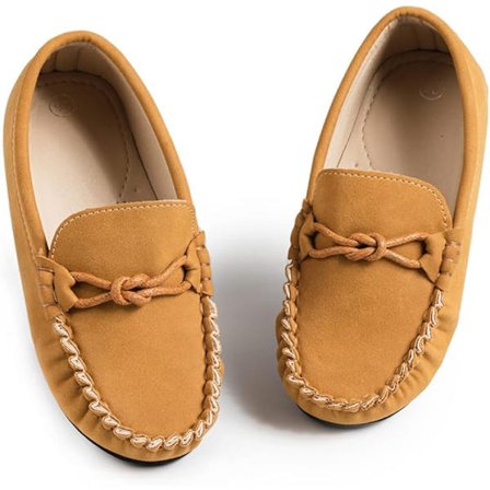 Pojkar Flickor Loafers Mjuka Slip On Liten Barn Oxford Klänning Flats Casual Båt S