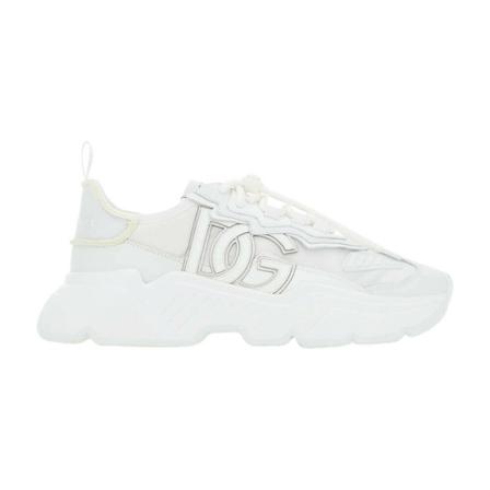 Dolce & Gabbana Mixed-Materials Daymaster Sneakers , Wit , Heren , Maat: 42 EU