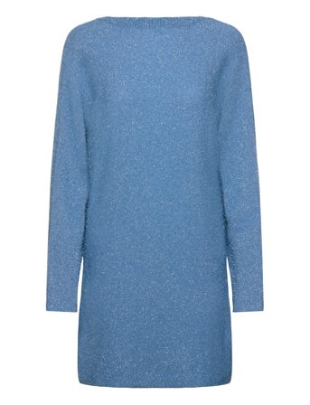 Anahita, 1947 Metallic Fluffy Knit Dresses Knitted Dresses Pullovers Blå STINE GOYA*Betinget Tilbud