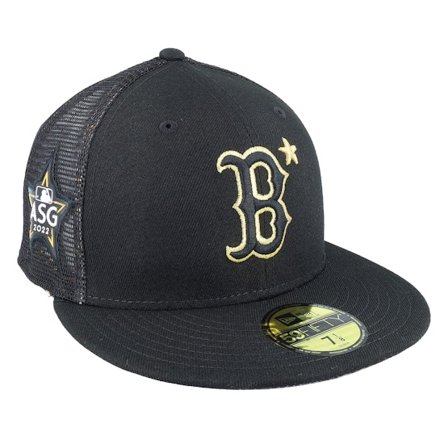 New Era - MLB Black fitted Czapka Z Daszkiem - Boston Red Sox MLB All Star Game 59FIFTY Black Mesh Fitted @ Hatstore
