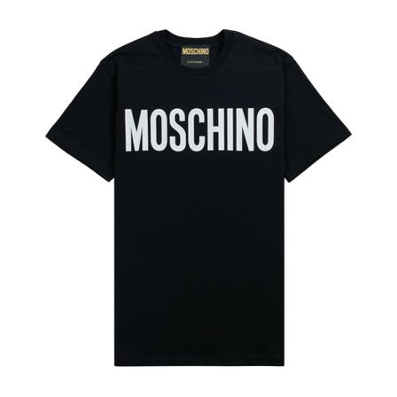 Moschino T-Shirts , Zwart , Heren , Maat: S