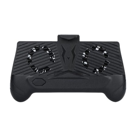 - 01 Mobiltelefon Radiator Køling Knap Opladning Skrivebordsholder Controller Sort