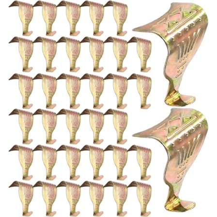 (Fargerike, 6,2 x 3,5 cm) 36 stk Metall Bildehengsler Listekroker, S-formede Hengekroker Fotorammehenger, Bildehengsler Fotohenger Ho