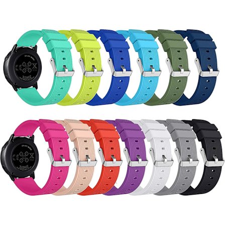 Kompatibel med Galaxy Watch Active 2 Band 40mm 44mm, Galaxy Watch 4 Classic Band 42mm 46mm, Watch 4 Band 40mm 44mm, Galaxy Watch 42mm Band, 20mm Snabb