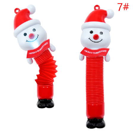 Santa Claus Toys Creative Magical Toy Folding Pop Tube Coil Kid