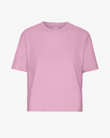 Organic Boxy Crop Tee - Cherry Blossom L