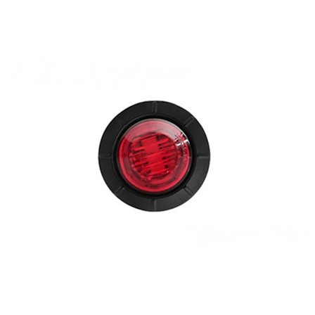 LED liten rund ljus lastbil lastbil sidoljus signal ljus släpvagn RV varningsljus blinkers 12-24V (röd) 3